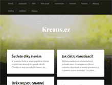 Tablet Screenshot of kreans.cz